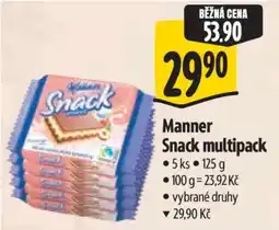 Albert Manner Snack multipack nabídka