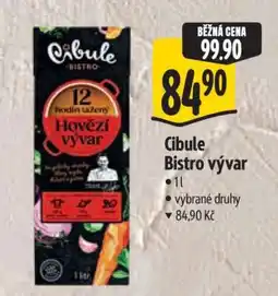 Albert Cibule Bistro Vývar nabídka