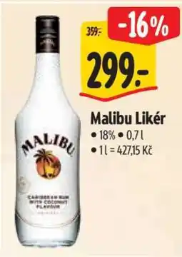 Albert Malibu likér nabídka