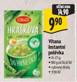Albert Vitana Instantní polévka nabídka