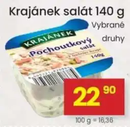 Kubík potraviny Krajánek pochoutkový salát nabídka