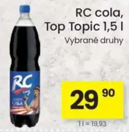 Kubík potraviny Rc cola, top topic nabídka