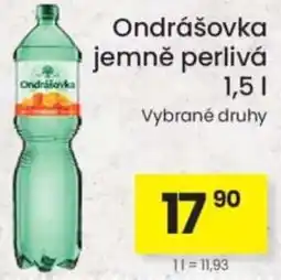Kubík potraviny Ondrášovka jemně perlivá nabídka