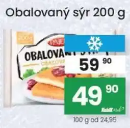 Kubík potraviny Paje obalovaný sýr nabídka