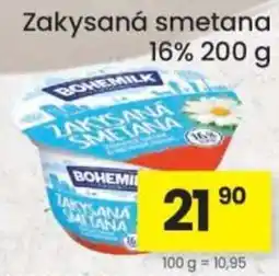 Kubík potraviny Bohemia zakysaná smetana nabídka