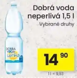 Kubík potraviny Dobrá voda neperlivá nabídka