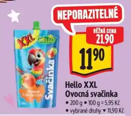 Albert Hello XXL Ovocná svačinka nabídka