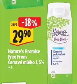 Albert Nature's Promise Free From Čerstvé mléko 1,5% nabídka