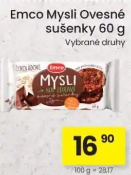 Kubík potraviny Emco Mysli Ovesné sušenky nabídka