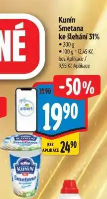 Albert KUNÍN SMETANA KE ŠLEHÁNÍ 31 % nabídka
