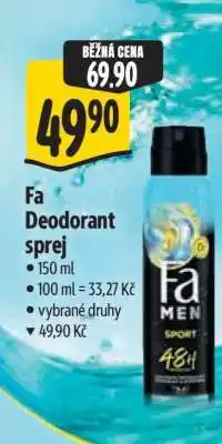 Albert Fa Deodorant sprej nabídka