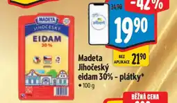 Albert Madeta Jihočeský eidam 30 plátky nabídka