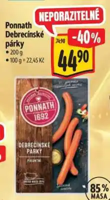 Albert Ponnath Debrecínské párky nabídka