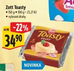 Albert Zott Toasty nabídka