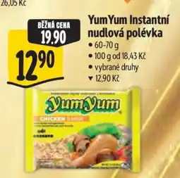 Albert YumYum Instantní nudlová polévka nabídka