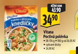 Albert Vitana Poctivá polévka nabídka