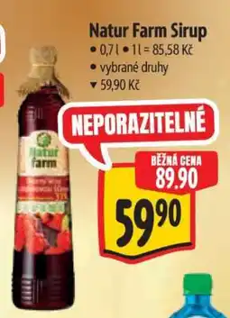 Albert Natur Farm sirup nabídka