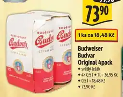 Albert Budweiser Budvar Original 4pack nabídka