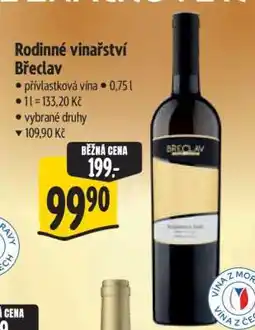 Albert Rodinné vinařství Břeclav nabídka