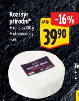 Albert Kozí sýr přírodní nabídka