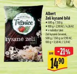 Albert Albert Zelí kysané bílé nabídka
