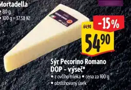 Albert Sýr Pecorino Romano DOP výseč nabídka