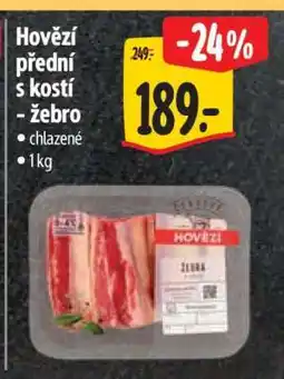 Albert Hovězí přední s kostí – žebro nabídka
