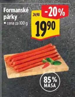 Albert Formanské párky nabídka