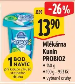 Albert Mlékárna Kunín PROBIO2 nabídka