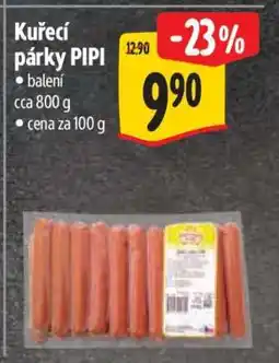 Albert Kuřecí párky Pipi nabídka