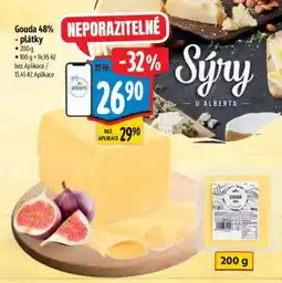 Albert Gouda 48% plátky nabídka