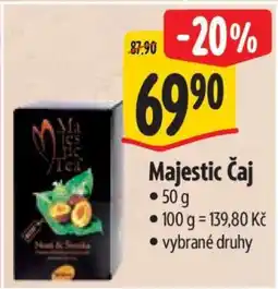 Albert Majestic čaj nabídka