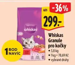 Albert Whiskas Granule pro kočky nabídka