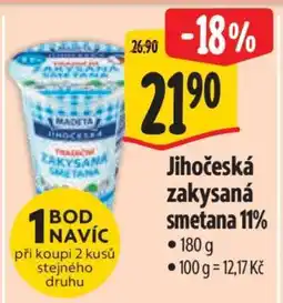 Albert Jihočeská zakysaná smetana 11 % nabídka