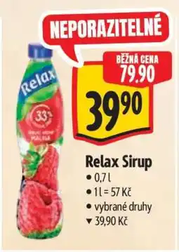 Albert Relax Sirup nabídka