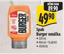 Albert Spak Burger omáčka nabídka