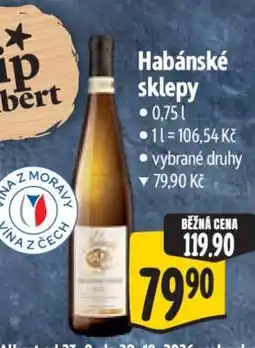 Albert Habánské sklepy nabídka