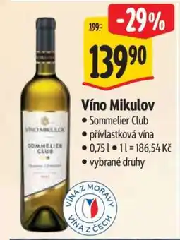 Albert Víno Mikulov nabídka