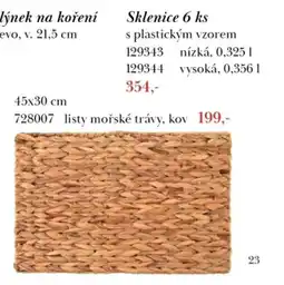 Orion Sklenice s plastickým vzorem nabídka