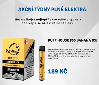 Puff House 800 Banana Ice