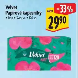 Albert VELVET Papírové kapesníky nabídka