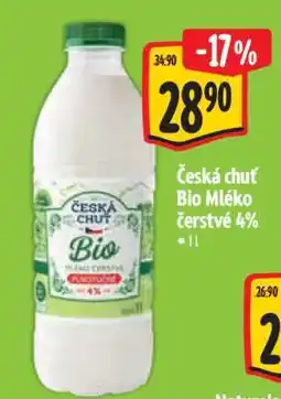 Albert Česká chuť Bio Mléko čerstvé 4% nabídka