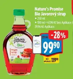 Albert Nature’s Promise Bio Javorový sirup nabídka