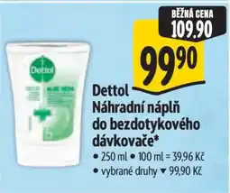 Albert Dettol Náhradní náplň do bezdotykového dávkovače nabídka