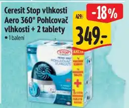 Albert Ceresit Stop vlhkosti Aero 360° Pohlcovač vlhkosti + 2 tablety nabídka