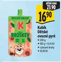 Albert Kubík dětské ovocné pyré nabídka