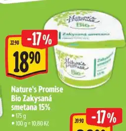 Albert Nature’s Promise Bio Zakysaná smetana 15% nabídka