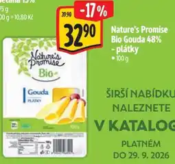 Albert Nature's Promise Bio Gouda 48% plátky nabídka