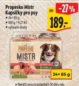 Albert Propesko Mistr Kapsičky pro psy nabídka
