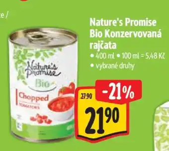 Albert Nature's Promise Bio Konzervovaná rajčata nabídka